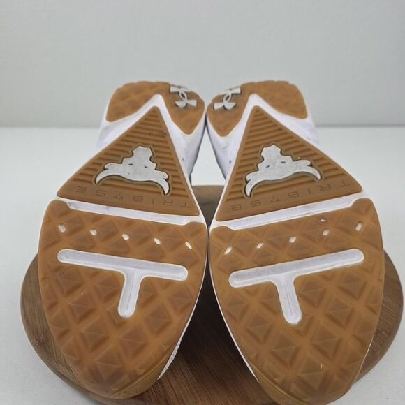 Under Armour Project Rock Shoes Mens Size 10 White HOVR Training Sneakers Gym - Picture 13 of 16